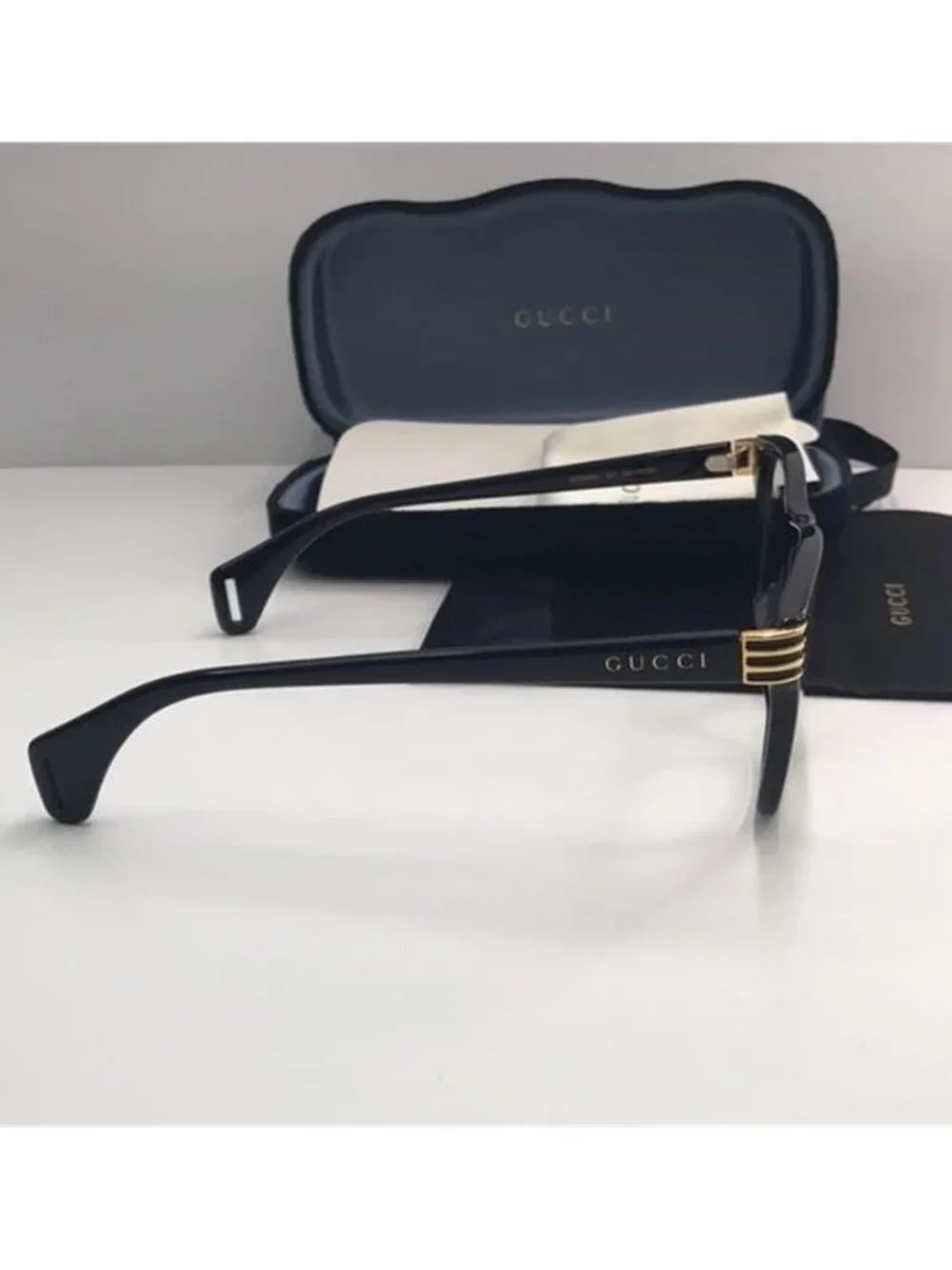 Gucci Square Eyeglasses GG0526O 001 Black 54mm 526